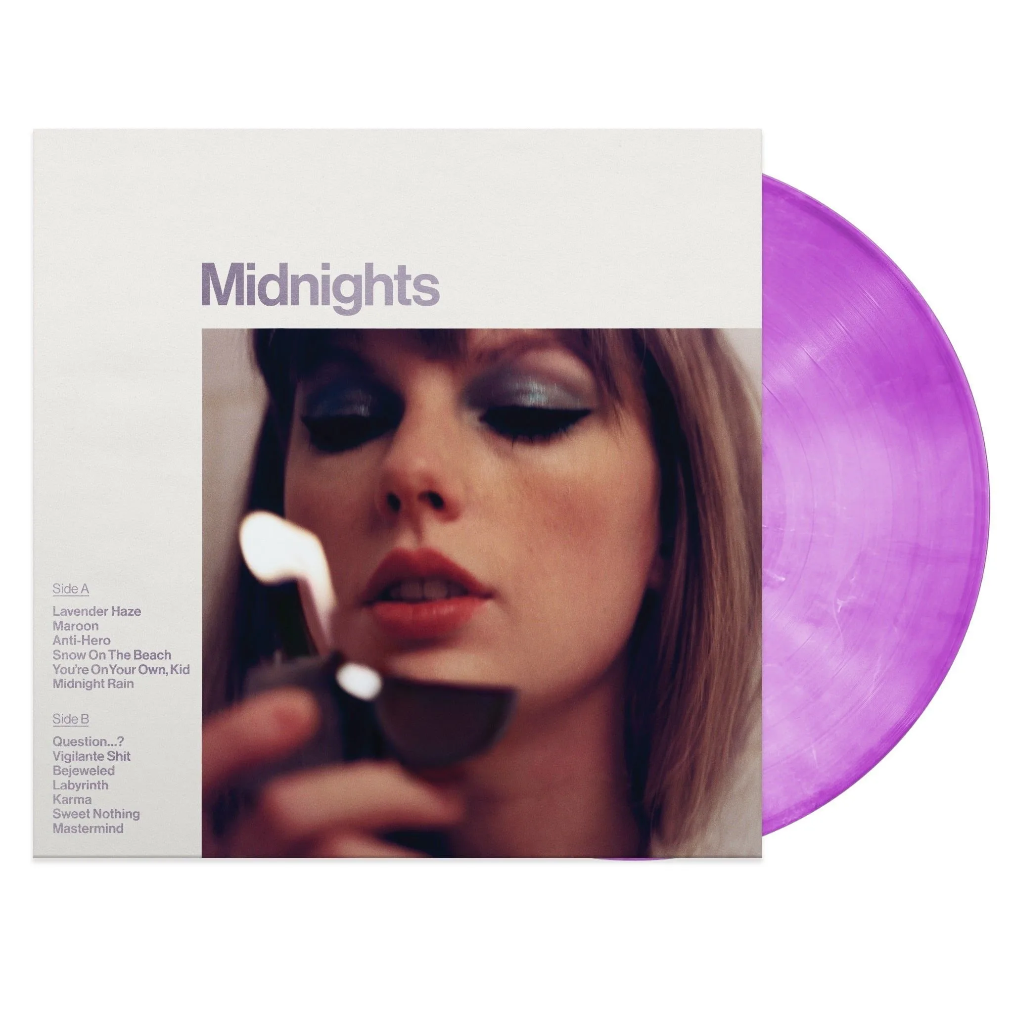Kommer snart: Taylor Swift - Midnights "Love Potion" Purple Marbled Vinyl vinylskiva till salu
