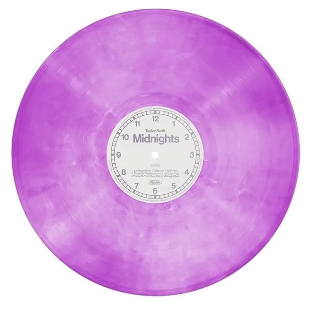 Kommer snart: Taylor Swift - Midnights "Love Potion" Purple Marbled Vinyl begagnad vinyl online