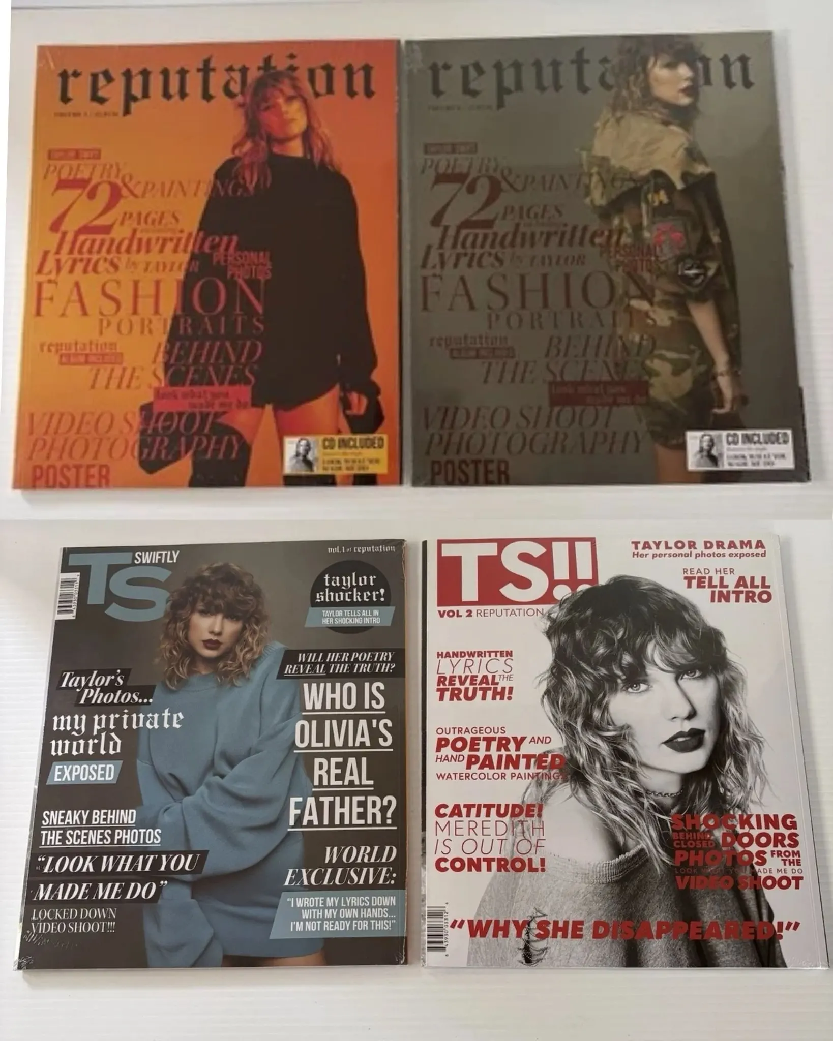 Kommer snart: Taylor Swift Reputation Volym 1 och 2 med CD vinylskiva till salu