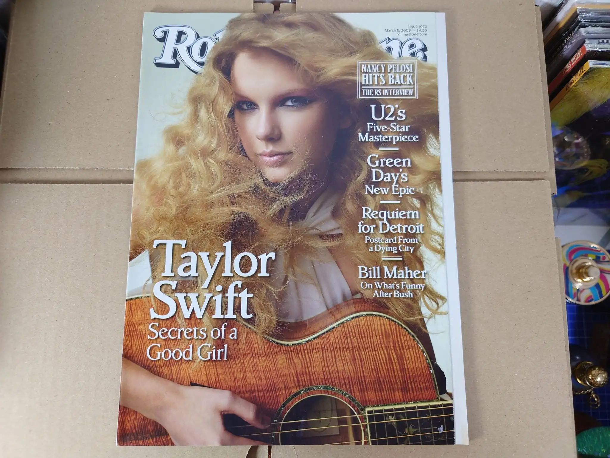 Rolling Stone Magazine Taylor Swift Mars 2009 vinylskiva till salu