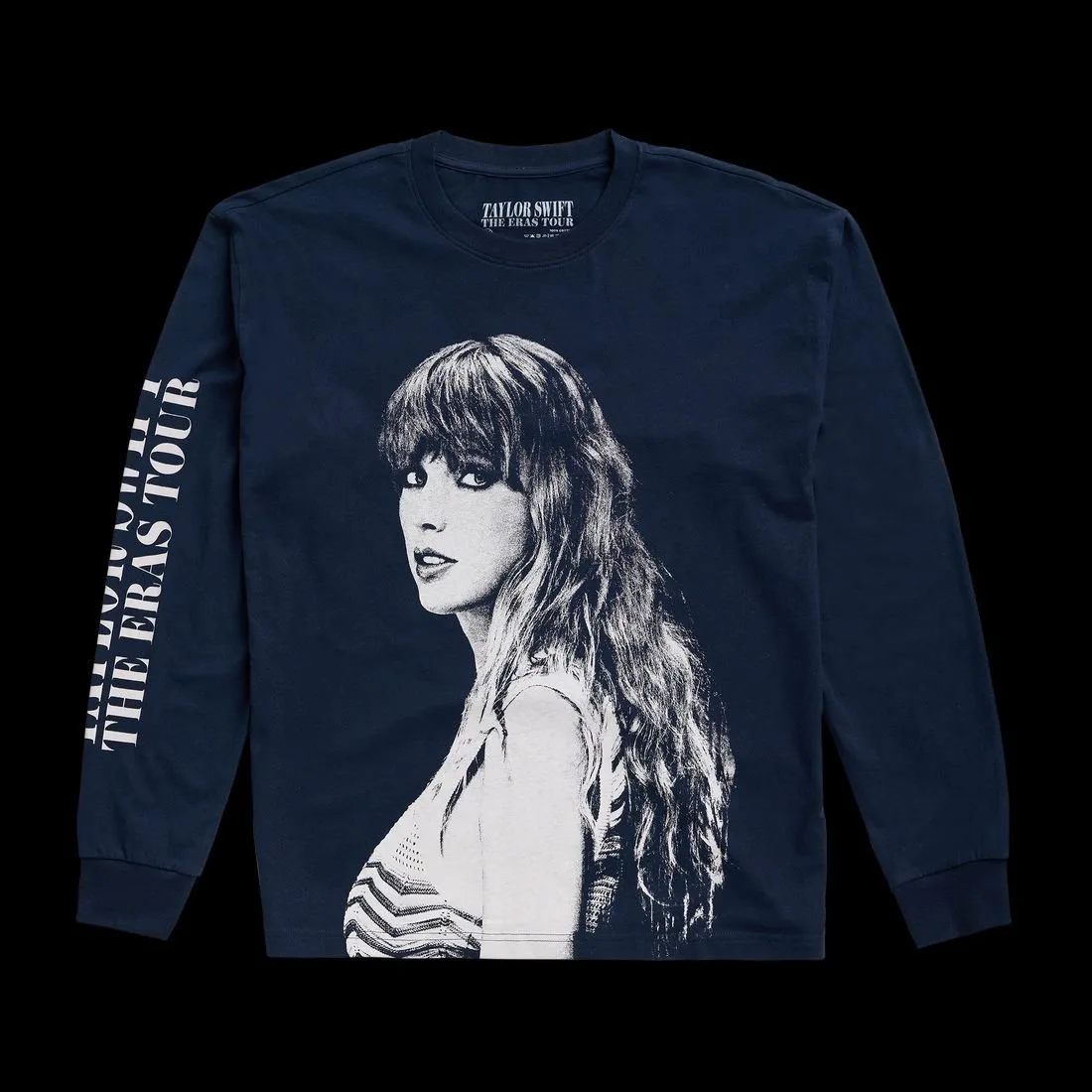 Taylor Swift blå långärmad t-shirt, storlek MEDIUM vinylskiva till salu